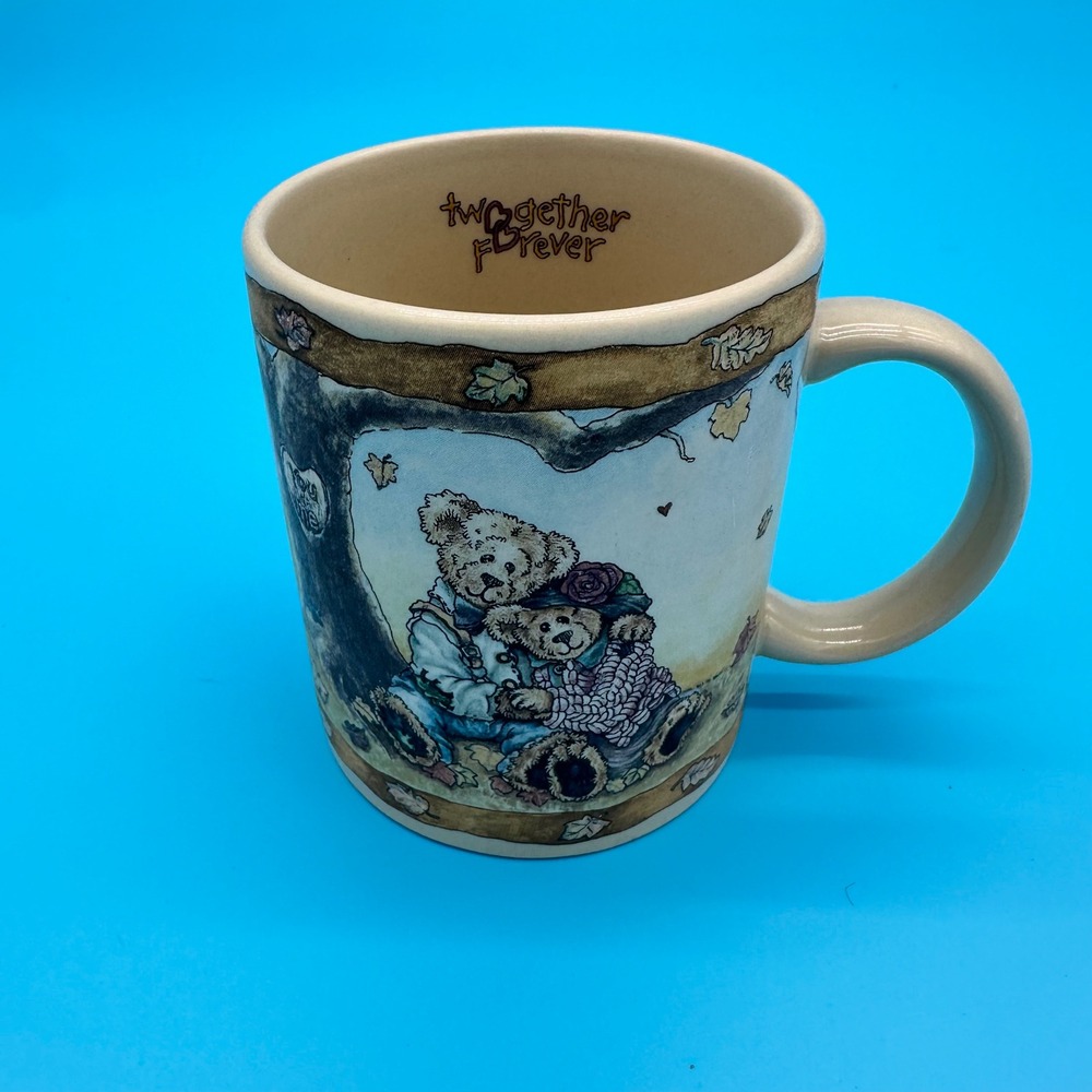 Boyds Bears Bearware Pottery Works Mug Two-gether‎ Forever 2000 Vintage